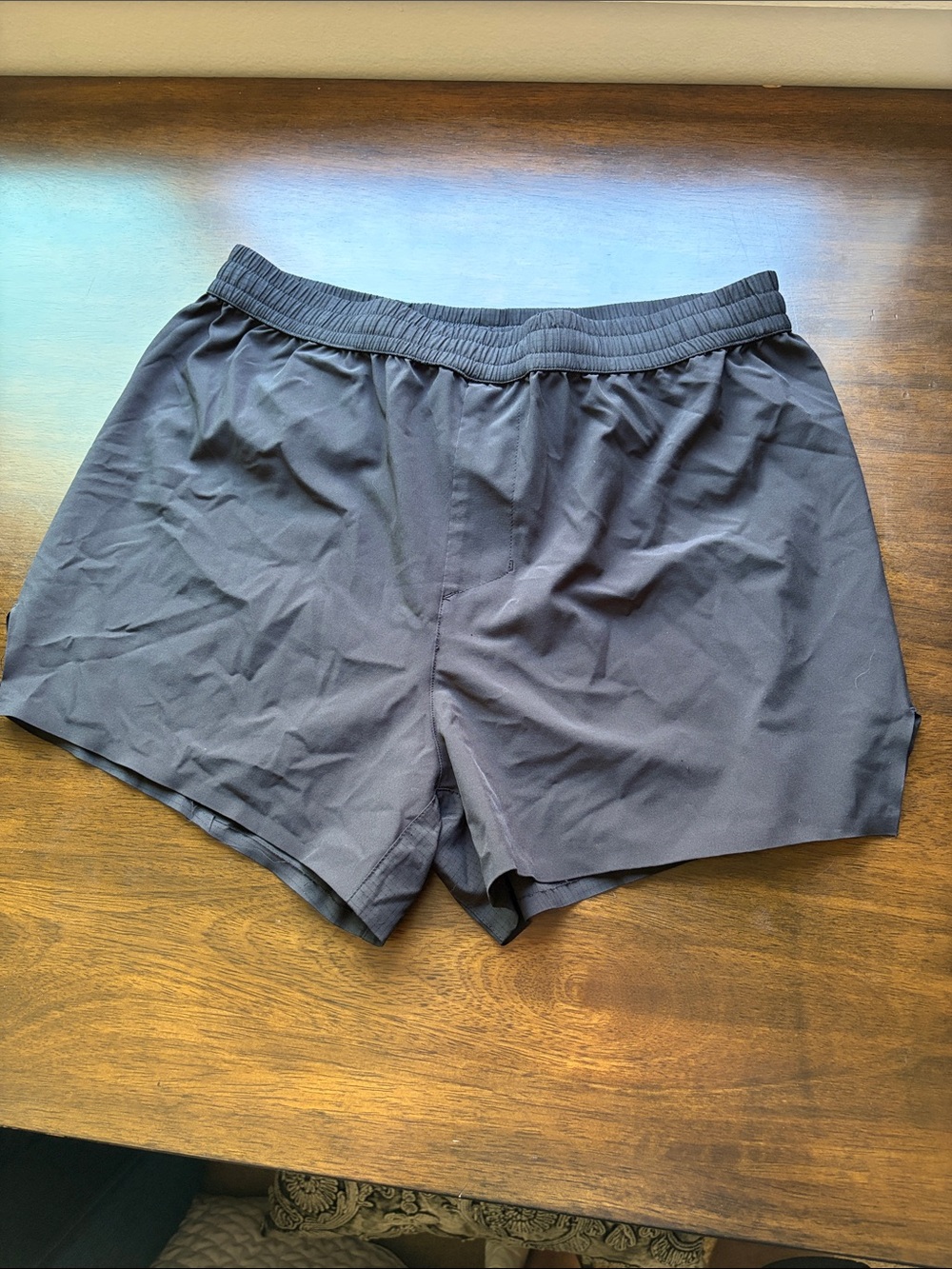 Men's Black Athletic Running Shorts